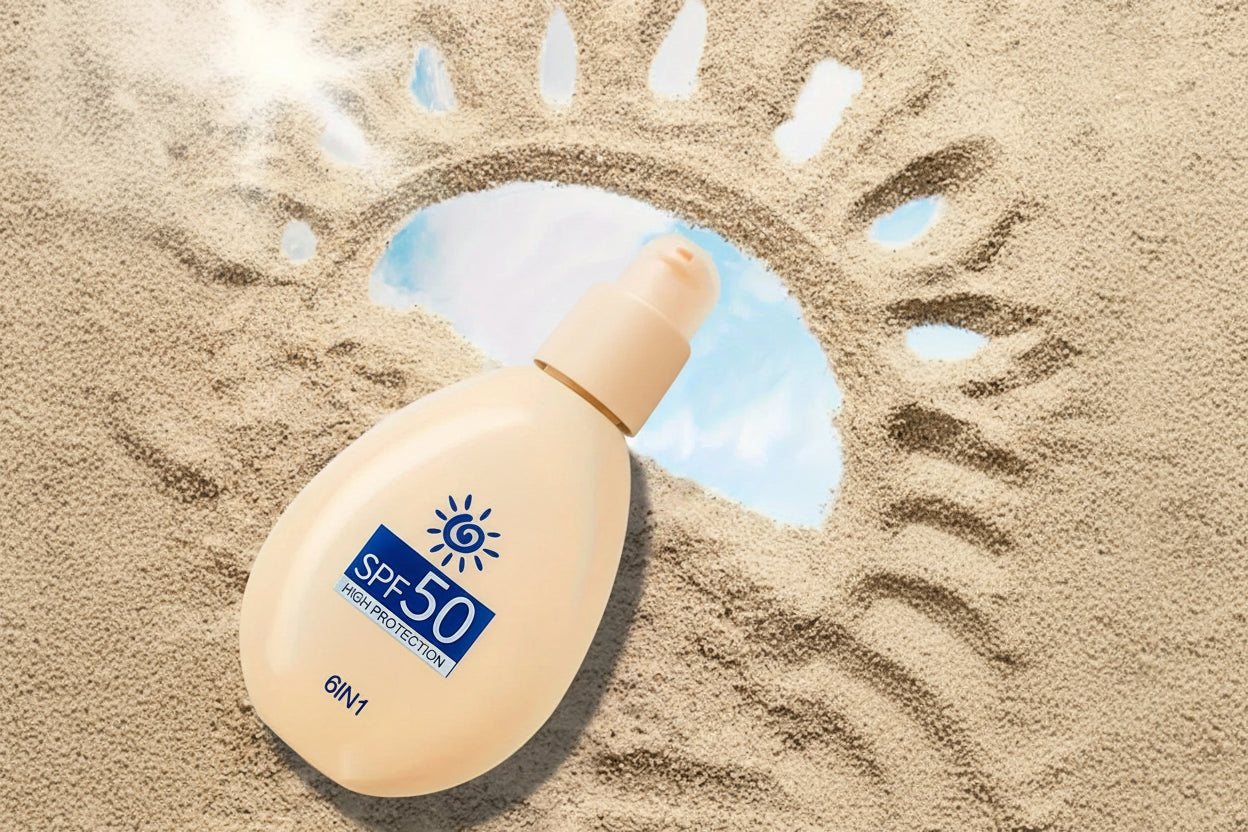 Sunscreen SPF 50 Face Body Isolation Female Sunscreen lotion 100ml Summer Outdoor liquid foundation Moisturizing Cream