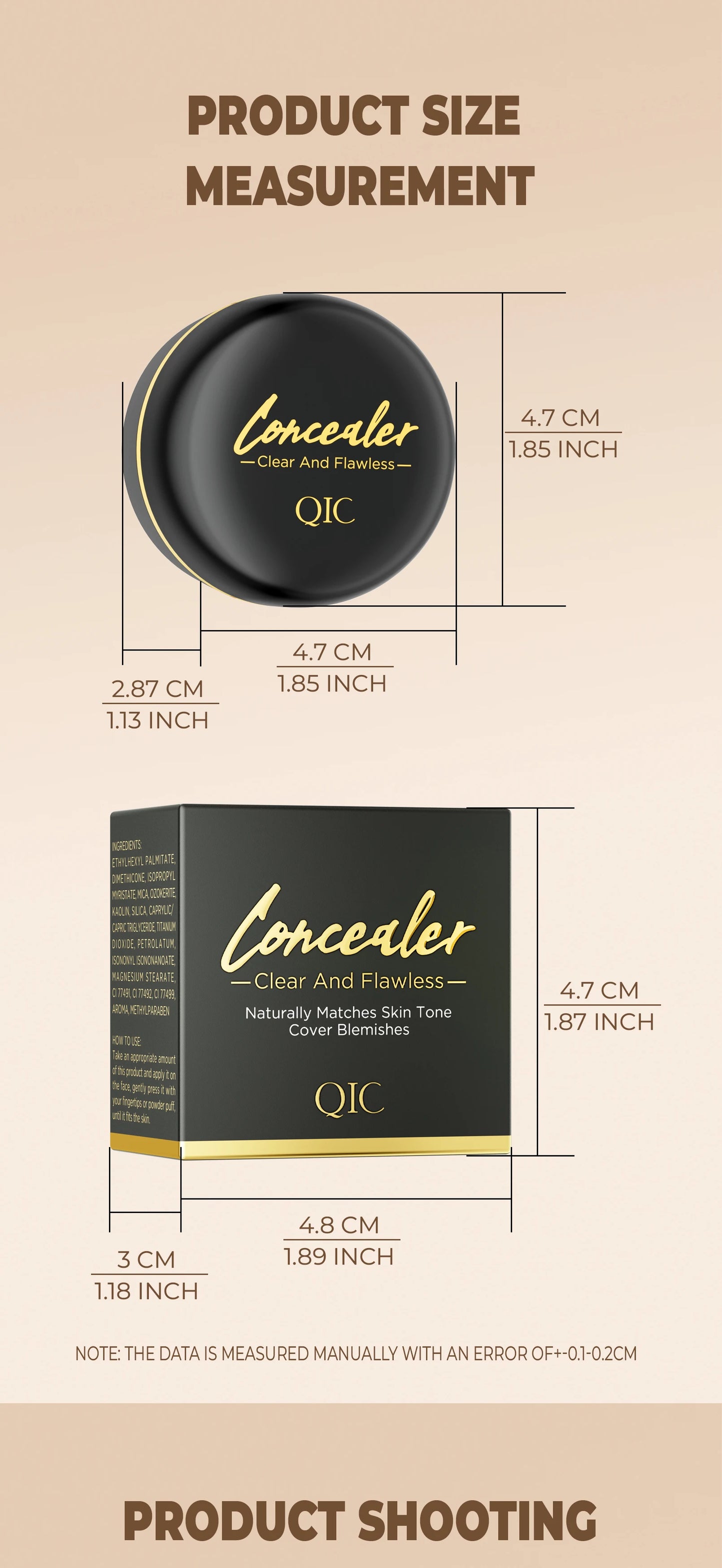 Hydrating Eye Brightening Concealer&Contour Cream