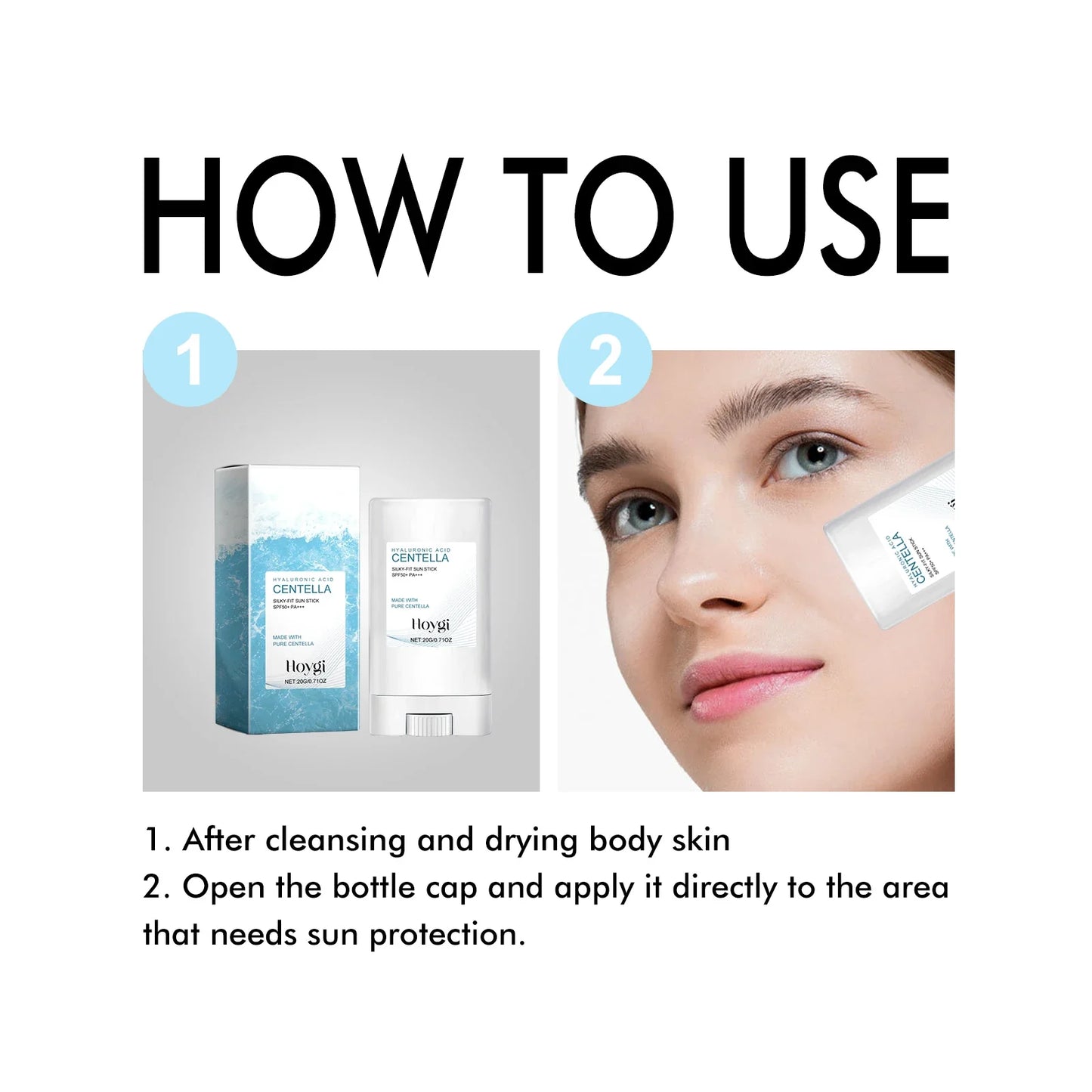 Hoygi Hyaluronic Acid Sunscreen Stick Broad Spectrum