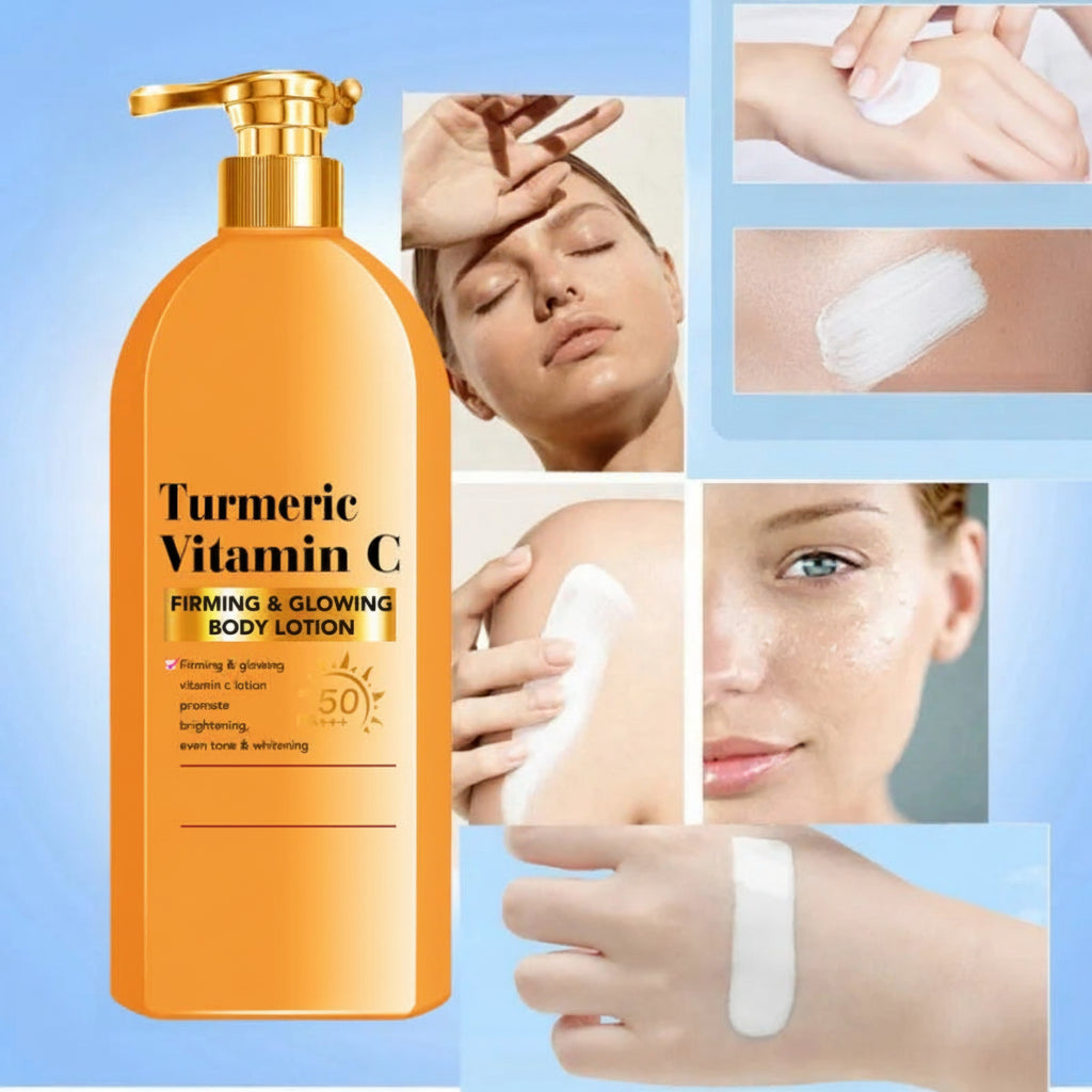 Turmeric VITAmin C Sun Cream SPF50 Body Lotion Sunscreen 2-in-1 Moisturizing Body Lotion Refreshing Moisturizing