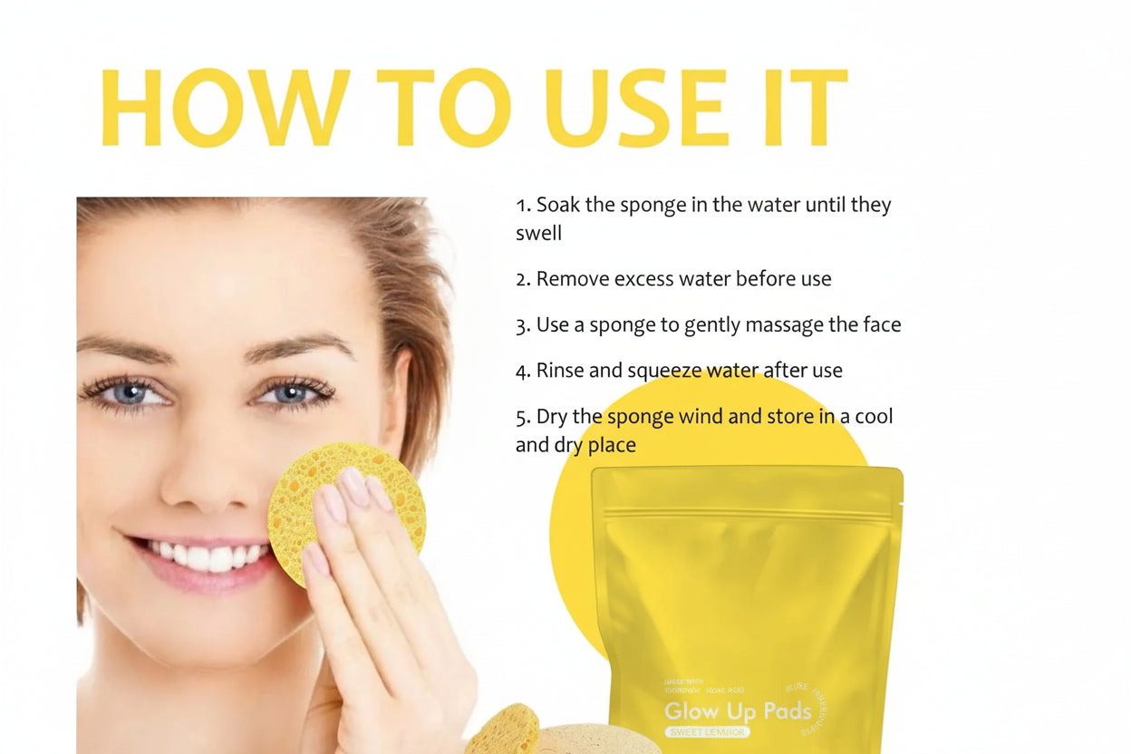 Turmeric Cleansing Pad Deeply Cleanses Skin, Removes Dirt, Controls Oil and Softens Exfoliated, Tender Skin