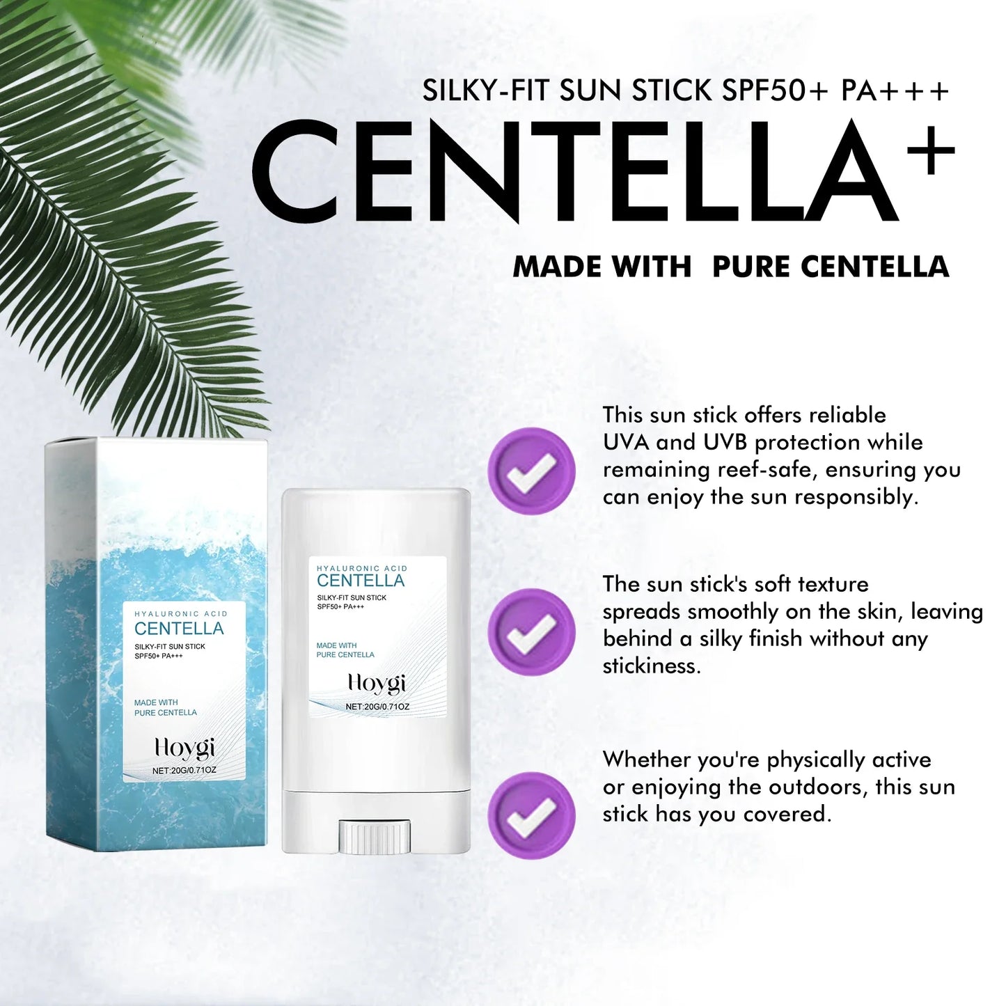 Hoygi Hyaluronic Acid Sunscreen Stick Broad Spectrum
