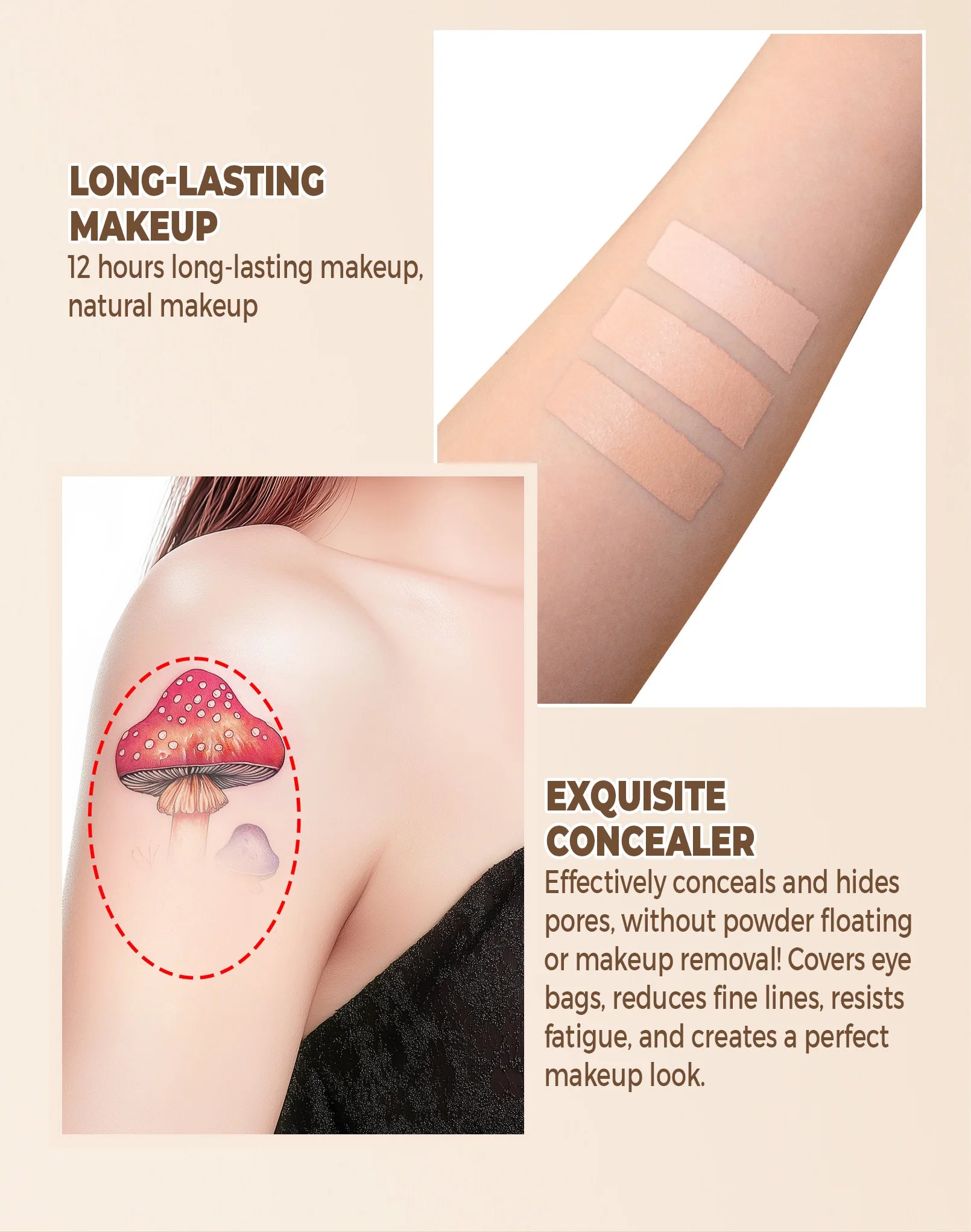 Hydrating Eye Brightening Concealer&Contour Cream