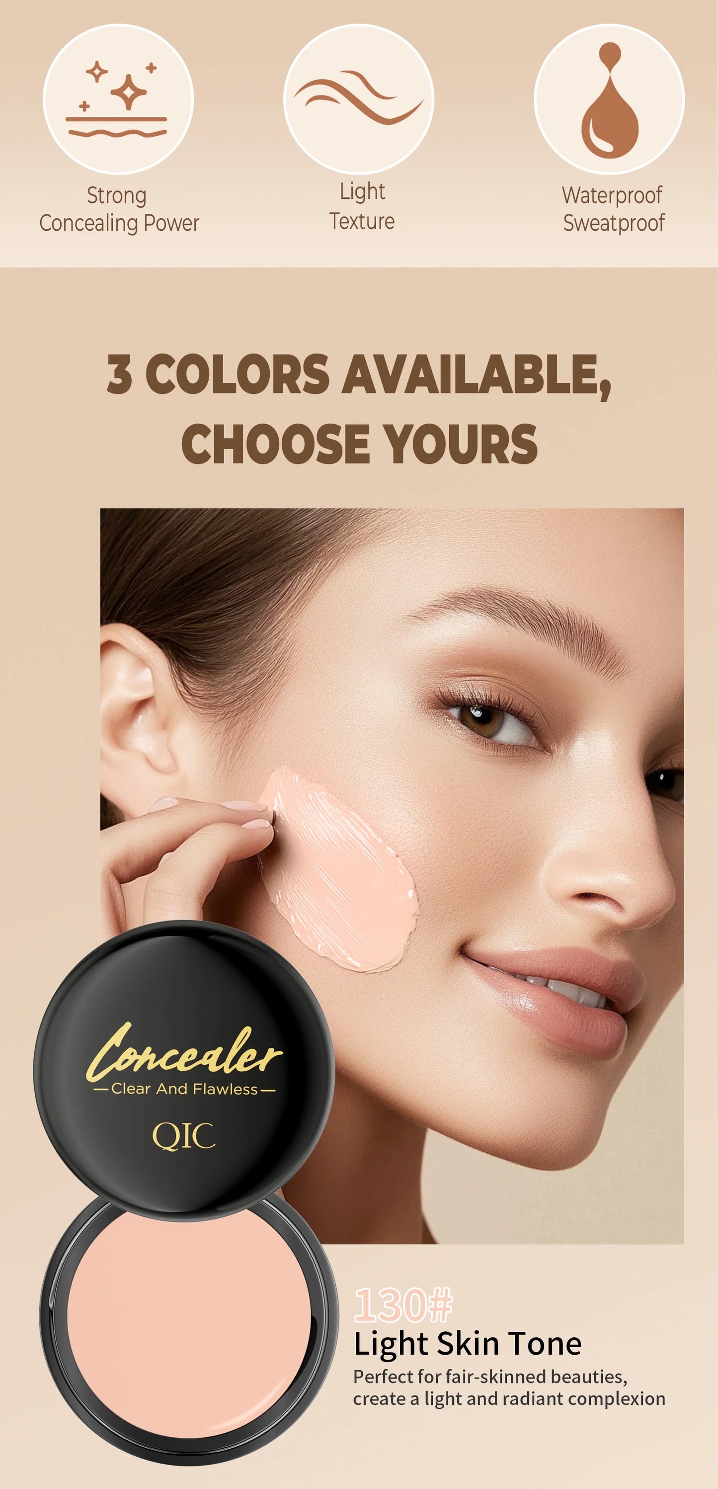 Hydrating Eye Brightening Concealer&Contour Cream